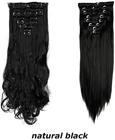 Vumpe(TM) Sexy Party Hair Dressing 8pcs Full Head Hair Extensions 18clip 26inches 66CM Long Straight Hairpiece Long Hairdressing Party US