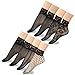 JORMATT 8 Pairs Women Lace Fishnet Socks Nylon Sheer Ankle Dress Socks Low Cut Black Sheer Thin Novelty Cuff Socks For Flats Heels Bootie Shoes, Size 8-12