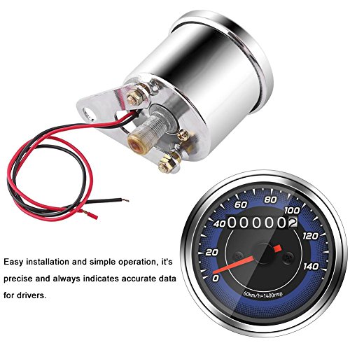 Motorfiets Odometer - 1 st Universele Motorfiets Speedometer Odometer Motorfiets Speedometer Gauge KM/H Speedo Meter met… - Image 3