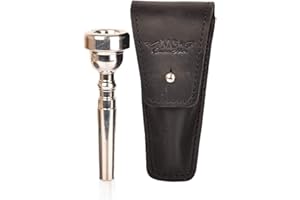 MG LEATHER WORK Trumpet Valve Guard Genuine Leather of protection and comfort (Pouch Single, Black)