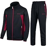 PUMPITU Men's Casual Athletic Tracksuit Long Sleeve Sweatsuit Set Full Zip Running Jacket and Pants 2 Piece Outfits