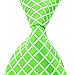 MINDENG Tartan Wool Tie Green Check Business Men's Silk Neckties Leisure Ties