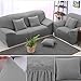 Bluecookies Stretch Arm Elastic Loveseat Slipcover, Grey