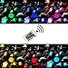 16 Color RGB Car LED Strip Light, 4pcs 72 LED Multicolor Music Car Interior Atmosphere Lights Under Dash Lighting Kit, with Sound Active Function, Wireless Remote Control and Smart USB Portthumb 4