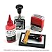 Stamp Ink Refill by BCH - Premium Grade - 2.5 oz… (RED)