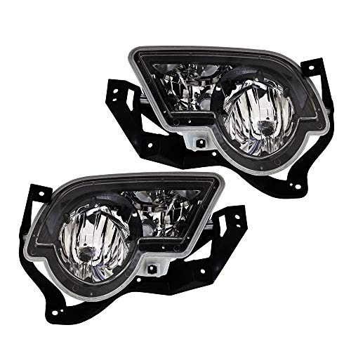 Epic Lighting OE Style Replacement Fog Lights Assemblies for 2002-2006 Chevrolet Avalanche [ GM2592141 GM2593141 15040361 15040362 ] Left Driver & Right Passenger Sides Pair