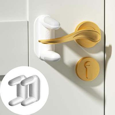 EUDEMON Childproof Door Lever Lock Gen 3 Easy One-Hand Install No Tools Needed