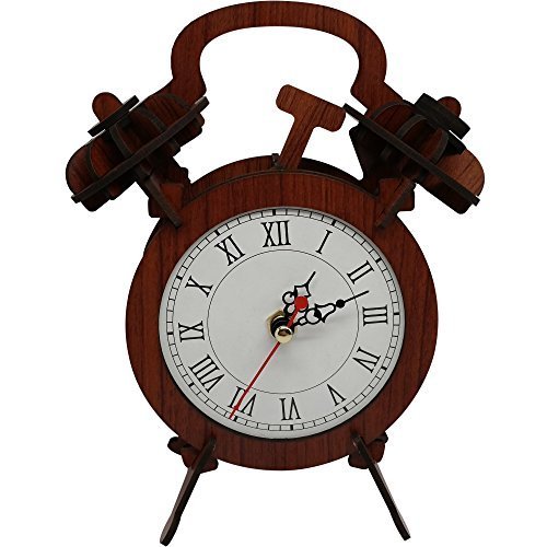 Clock 3d puzzle - rosewood color - functioning wooden c…