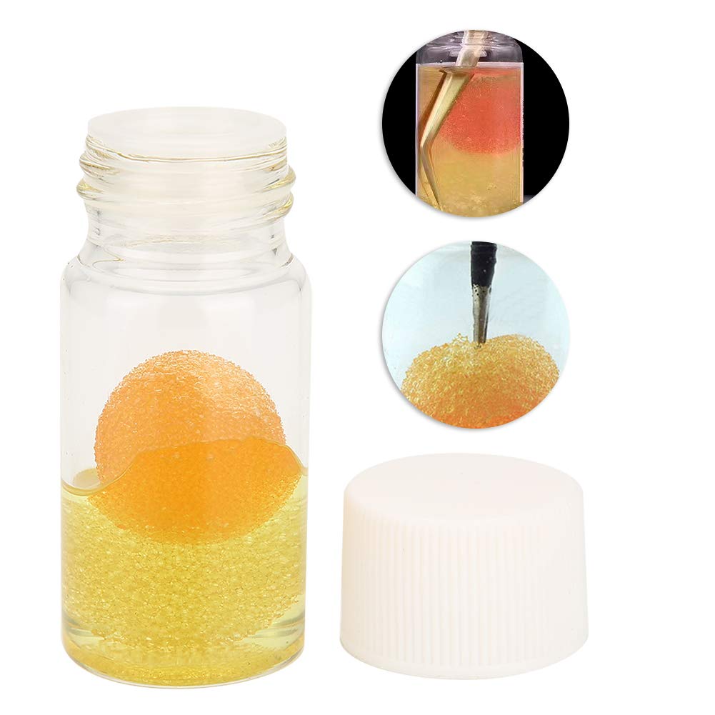 Eyelash Extension Tweezers Cleaning Tool with Liquid Remover and sponge ball eyelash curler cleaner For Lash Extension Tools Application : Beauty