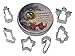 R&M International Mini Christmas Cookie Cutters, Snowman, Stocking, Star, Candy Cane, Tree, Angel, 6-Piece Set