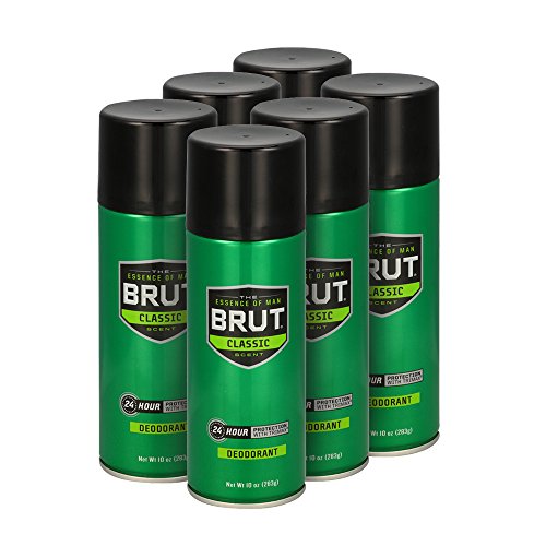 Brut deodorant spray, classic, 10 ounce (pack of 6)