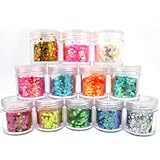 Beauties Factory 12x Big Hexagon Glitters for Nail Art