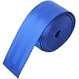 MTP Blue 2" 5cm x 10 Yards (Blue) Seat-Belt Black Polyester Webbing Strap Repair 5 Panel 5000 lbs 5 Panel (2" x 10 Yards, Blue)