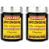 Luxardo Gourmet Maraschino Cherries - 400g Jar - 2 Pack