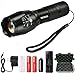 MIZOO LED Flashlight Mini Portable Torch Adjustable Focus, Super Bright - Sturdy and Durable Aluminium Structures - Water Resistant Lighting Lamp Torch For Hiking, Camping, Emergency