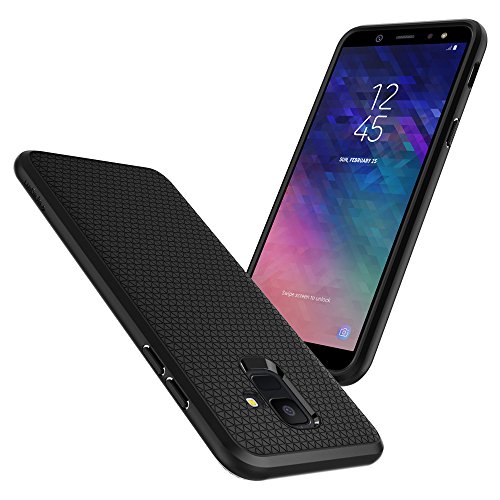 Spigen [Liquid Air Funda Galaxy A6 (2018) con Durable Flex y Easy Grip Design - Negro. - Imagen 6
