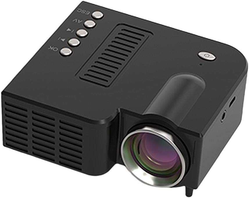 Mini Projector Home Theater Cinema, 1080P HD LED Portable Video Projector Home LED Media Player Support Mobile Phone With The Same Screen, For Parties, Movie Time, Football / Sports Events,Video Games