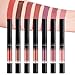 7 Colors Matte Liquid Lipstick Lip Liner Pencil Set Double End Matte Liquid Lipgloss and Lipliner Set Waterproof Lip Gloss Non-Stick Cup Long Lasting Cosmetics Lip Stick Professional Lip Makeup Kit