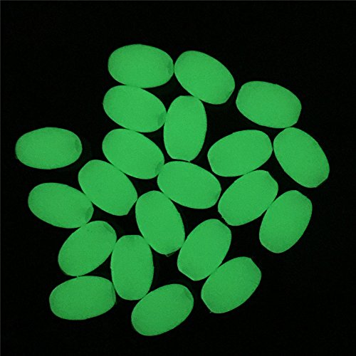 100pcs Oval Hard Luminous Beads Pearl Fishing Lure Bait Accessoires Fishing Tackle Sea fishing tool (10x15mm 100pcs)