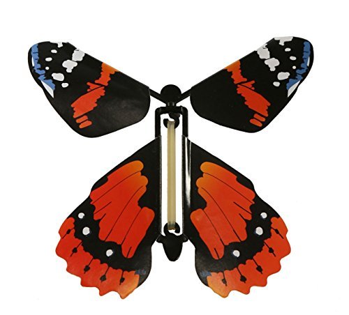 Insect Lore Rubber Band Powered Wind Up Butterfly Flying Toy by Insect Lore