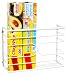 DecoBros Wall Door Mount Kitchen Wrap Organizer Rack, White primary