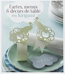 Cartes, menus et décors de table en kirigami