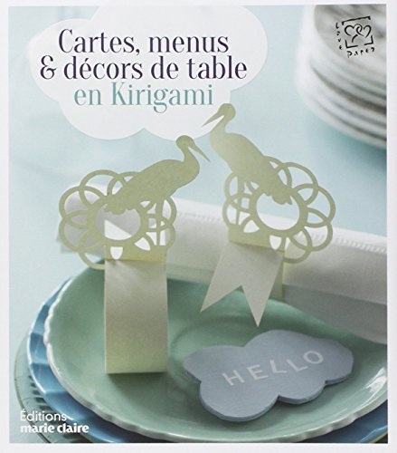 Cartes, menus et décors de table en kirigami