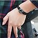 Susenstone®Retro Style Bracelet Bangle Charm Cuff Jewelry (Black)