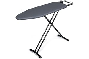 Duwee 12"x36" Ironing Board with Heat Resistant Cover and Thicken Felt Pad, Heavy Sturdy Legs