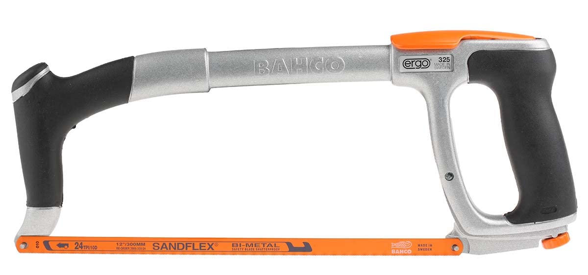 Bahco 325 Ergo Hand Hacksaw 12 Inch Aluminium frame, 300 mm