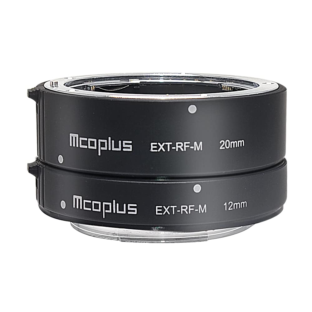 Venidice mcoplus EXT-RF-M, EOS R/RP Autofocus AF Macro Extension Tube Adapter Ring, Compatible with EOS R/EOS RP Camera Mirrorless Body for Macro Photography, Venidice Cloth(12mm+20mm)