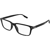 Mont Blanc MB0252O 001 Eyeglasses Men's Black Full Rim Square Shape 56mm