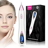 Mole Remover, BeZero Skin Tag Remover Adjustable 6-Levels Home Use, LED Spotlight USB Rechargeable Spot Eraser Pro Pen for Wart Nevus Tatoo Freckles