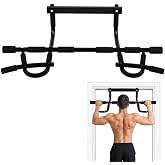 Arsiperd Heavy Duty Doorway Pull Up Bar, No Drill Multi-Grip, 500LBS | 500lbs Heavy Duty, No-Drill Renter Friendly, Scratch-Free Door Protection, Multi-Grip NBR Foam, Fits 24-36 Inch Doorways.