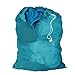 Honey-Can-Do LBG-02811 Mesh Laundry Bag with Drawstring, Ocean Blue, 25-inches L x 36-Inches H
