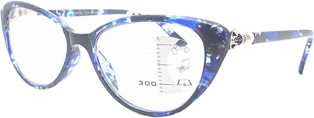 Retro Progressive Multifocal Reading Glasses Comfortable Oval Full Frame Men's and Women's Eyeglasses