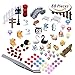 Paxcoo 87 Pcs Miniature Ornaments Kit Set with 1 Pcs Tweezer for DIY Fairy Garden Dollhouse Decor