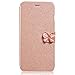 For iPhone 7 Plus 5.5inch, Mchoice Luxury Flip Leather Slim Wallet Card Magnetic Case Cover for iPhone 7 Plus 5.5inch (Gold)