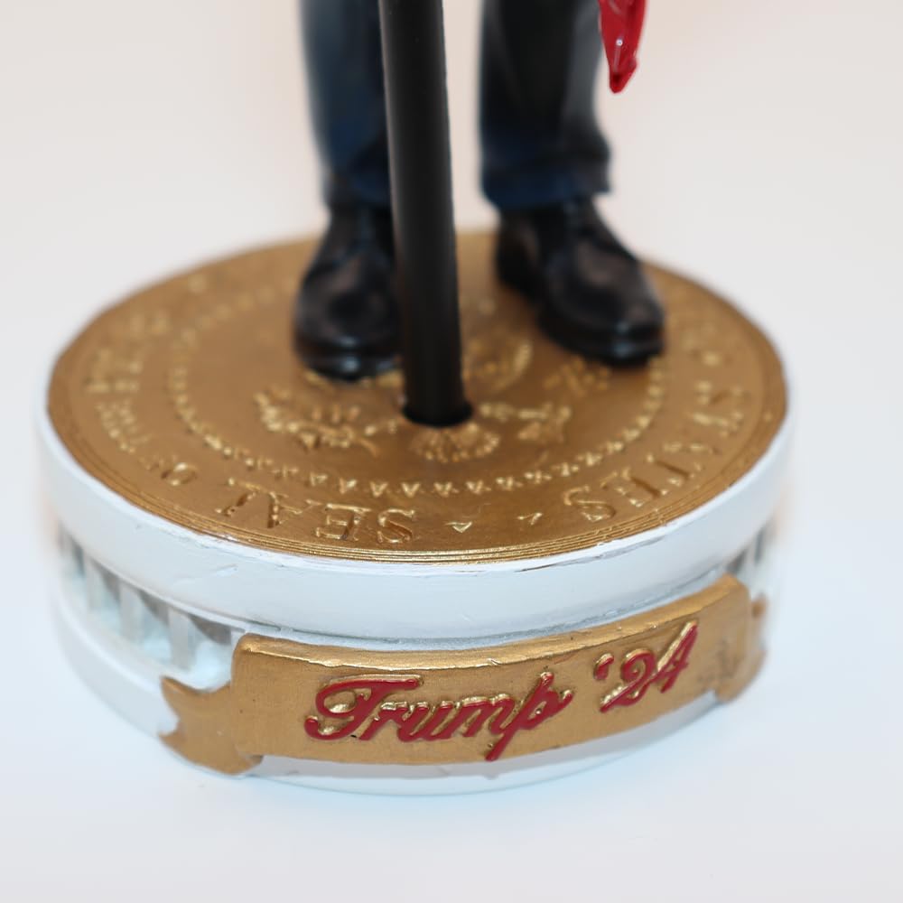 Trump America President Bobblehead Bubble Head Oscillating Doll USA Flag Donald J. Trump Limited Edition Collectible Figure