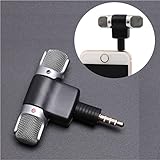 Iusun Mini Professional Recorder Stereo Voice Digital Mic Microphone Portable For Smartphones PC (B)