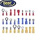 DEDC 480Pcs Insulated Electrical Automotive Wire Assortment Terminals Crimp Wiring Connectors Kit Butt Spade Case Set Color Assorted