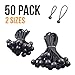 uComforts Premium Black Ball Bungee Cords, Quality 50 Pack of 4 inch, 6 inch Black UV Treated Cord, Giving You The Best New Ball Bungee, Bungee Loop with Ball, Ball Bungee Cord, Tarp Bungee Cords