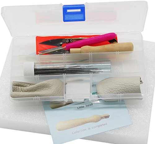 Needle Felting Craft Kit Set Wool Felt Tools with Foam Mat, Wooden Felting Handle ,9 Needles ,Scissors ,Awl, Finger Case (NEW VERSION) - Thumbnail 2