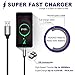 Hicober USB Type C Cable Fast Charging, 5A USB C Cable Charge, Type C Charger Cord Compatible with Samsung Galaxy S10 S9 S8 Note 9 8 Pixel 3 GoPro USB C devices-2Pack 6.6ft(Nylon Braided)