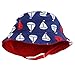 Little Me Reversible Navy Sailboat Solid Red Infant Boys Bucket Sun Hat 12-24