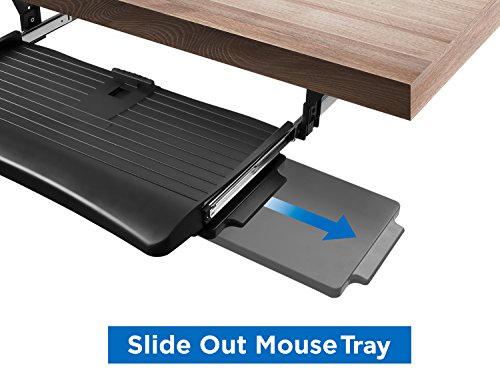 Easy Glide Sliding Under Counter Computer Keyboard Tray 21 Inch