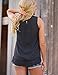 OVERMAL Women Summer Vest Top Sleeveless Blouse Casual Tank Tops Shirt Lace (XL, Black)