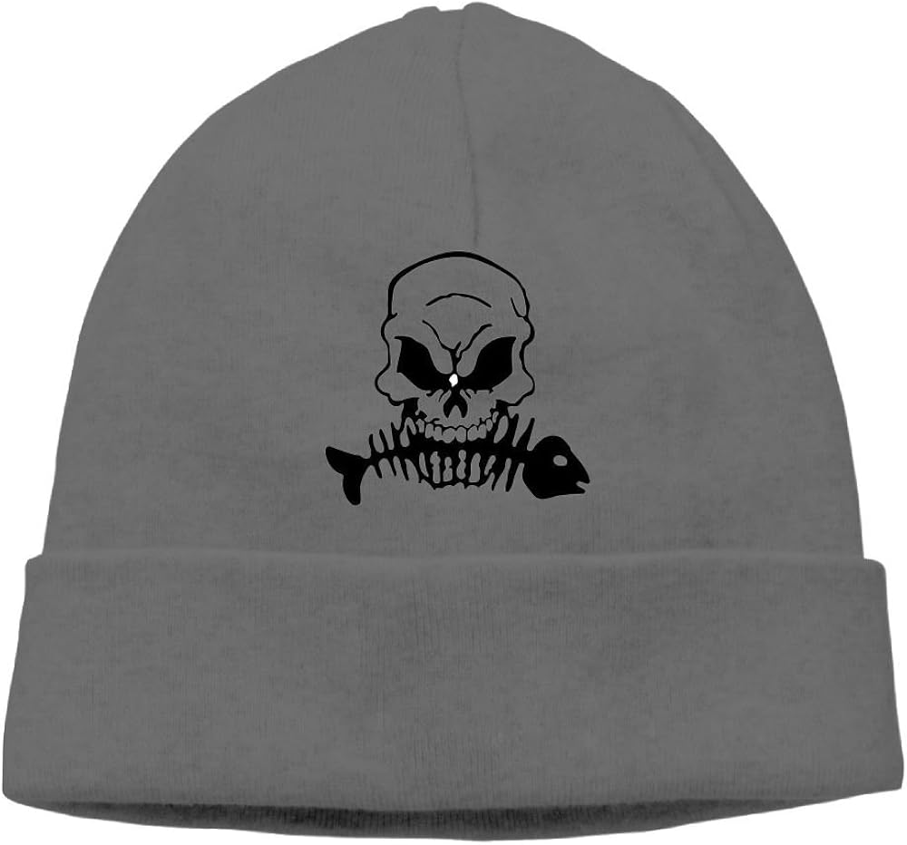 Skull Hat Fish Bones Embroidery Skull Hat Fish Bones Embroidery