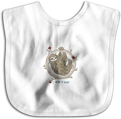 MGDBB Baby To Slobber Colors TAKE IT EASY AND Cute Sloth Baby Bib Scarves