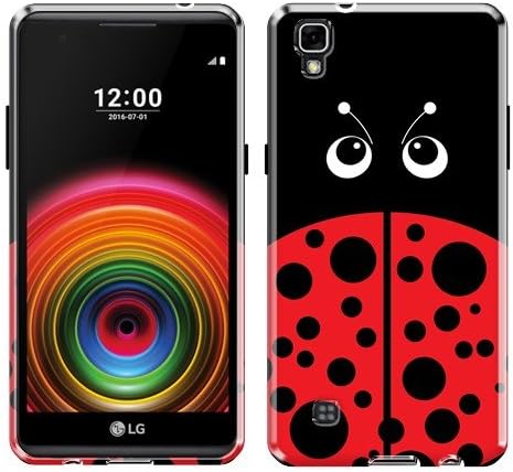 NextKin LG X Power LS755 US610 K450 K210 K6 K6P K220 Case, Flexible Slim Silicone TPU Skin Gel Soft Protector Cover - Red LadyBug